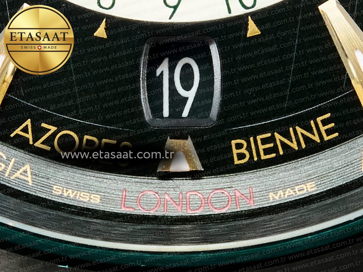 Omega Aqua Terra GMT Worldtimer 150M 43mm 24 Best Edition Green Dial on SS Bracelet A8938 - Görsel 15