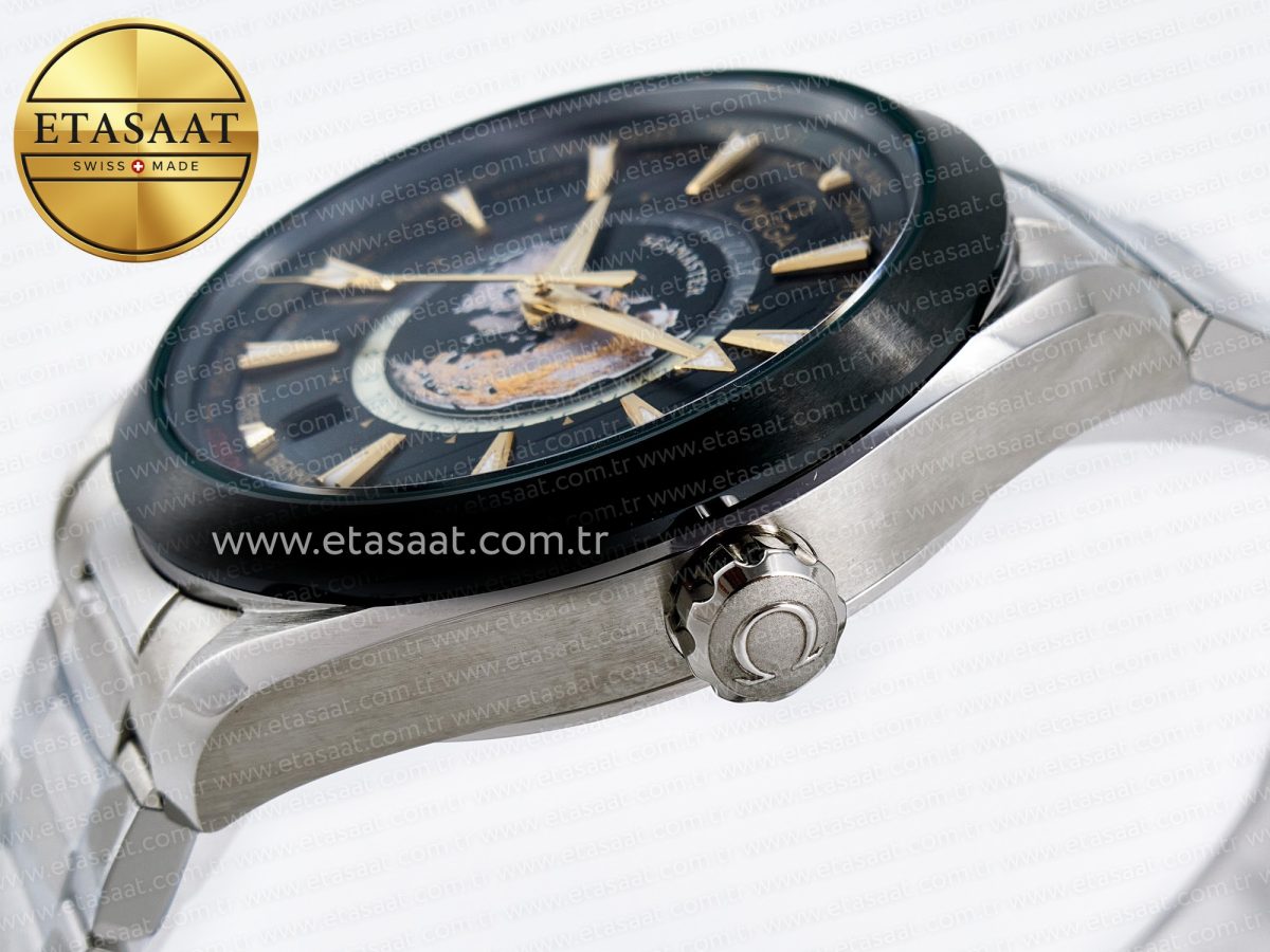 Omega Aqua Terra GMT Worldtimer 150M 43mm 24 Best Edition Green Dial on SS Bracelet A8938 - Görsel 7