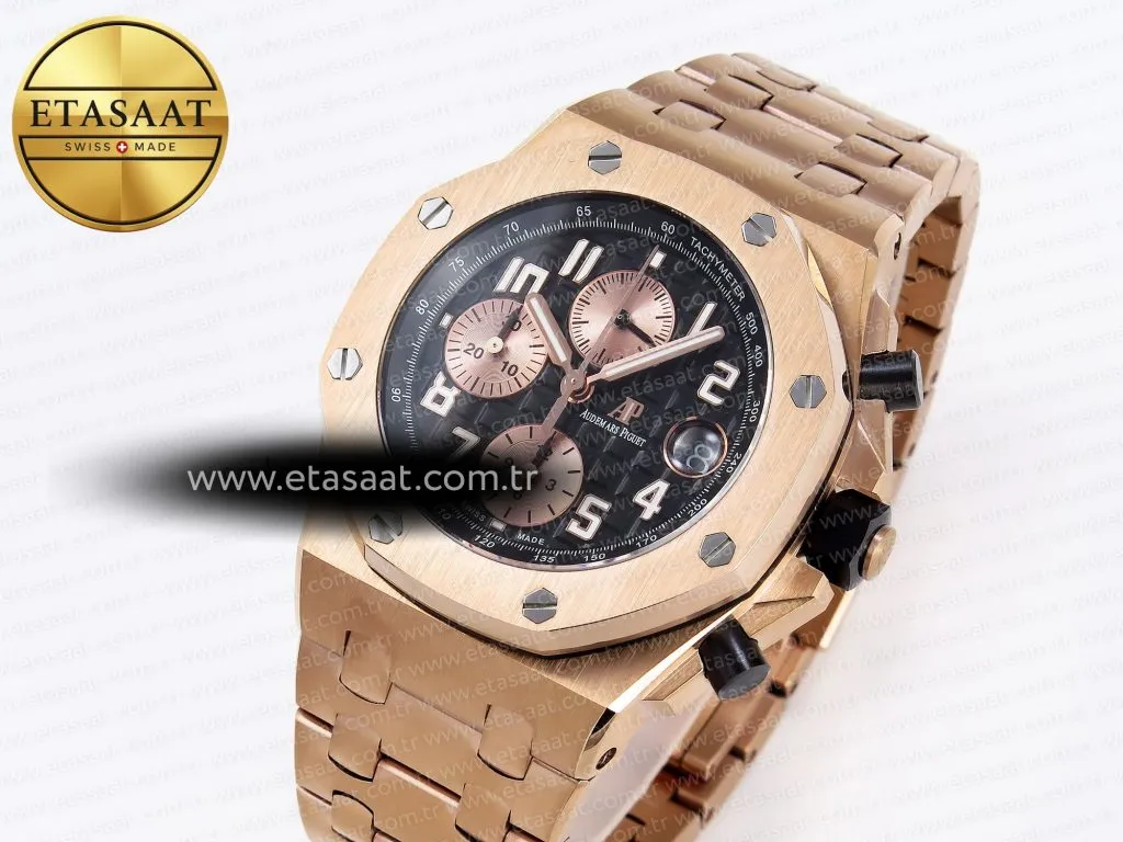 audemars piguet royal oak offshore 42mm rg rg black gold apf a31261