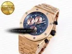 audemars piguet royal oak offshore 42mm rg rg blue gold apf a77502