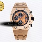 Audemars Piguet Royal Oak Rg/Rg Altın/Rakamlı Apf A3126 Eta Saat - Görsel 3 - 1:1 Süper Klon Saat