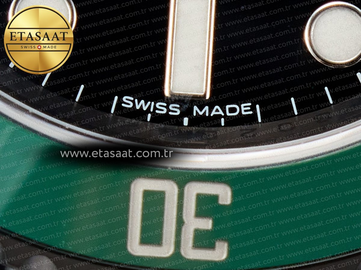 Rolex Blaken Sub Green PVD/SS Black V6F V2 VS3135 - Görsel 13