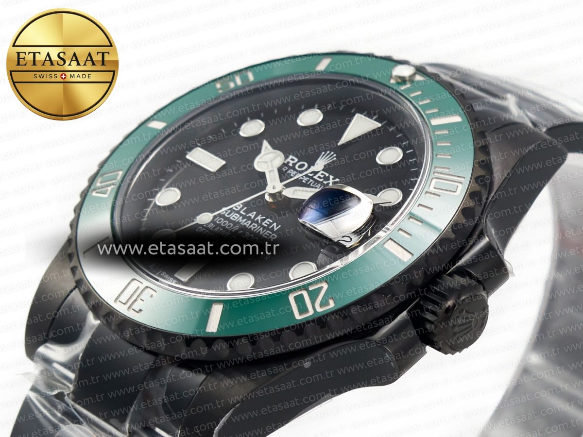 Rolex Blaken Sub Green PVD/SS Black V6F V2 VS3135 - Görsel 6
