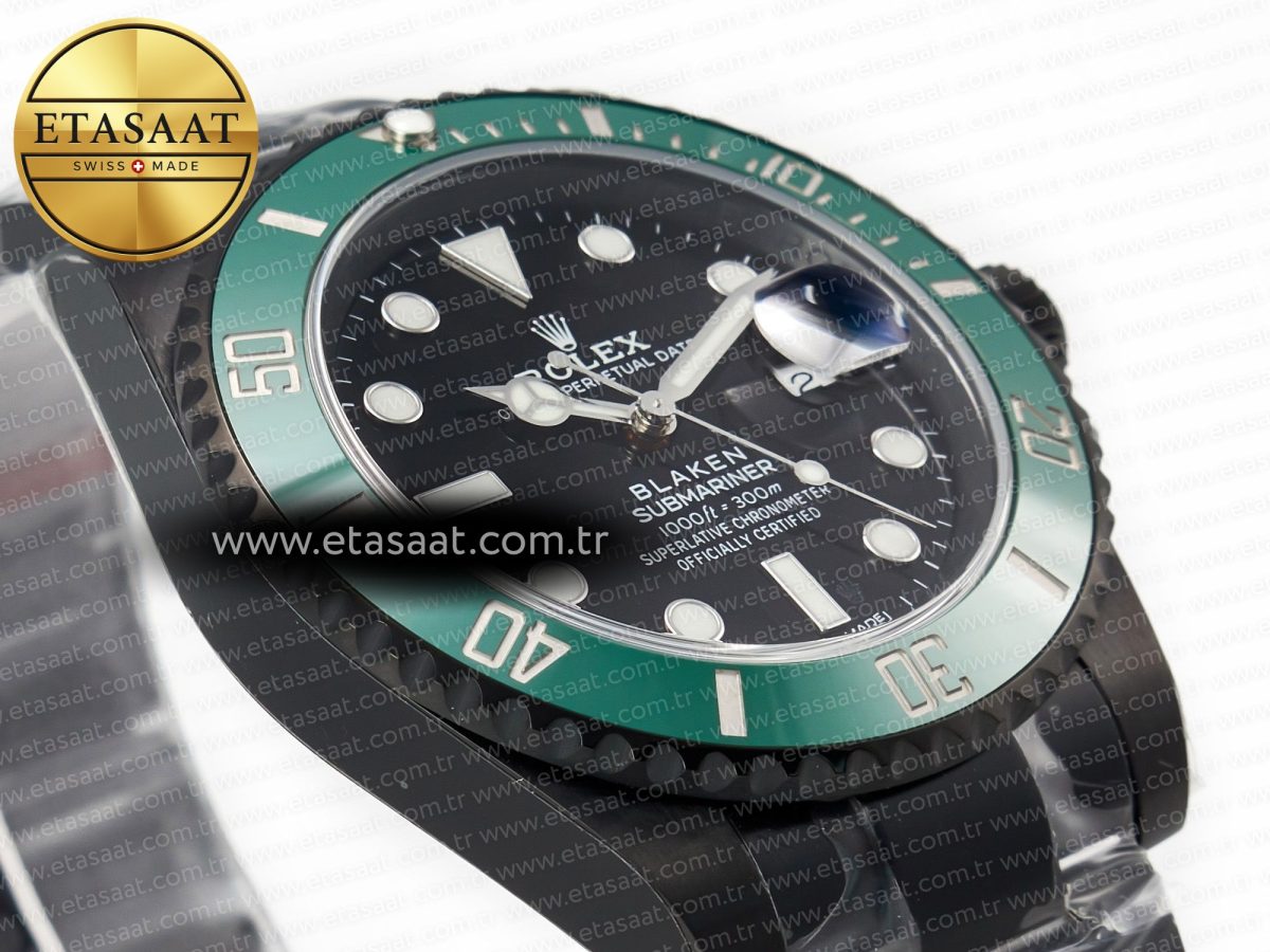 Rolex Blaken Sub Green PVD/SS Black V6F V2 VS3135 - Görsel 7