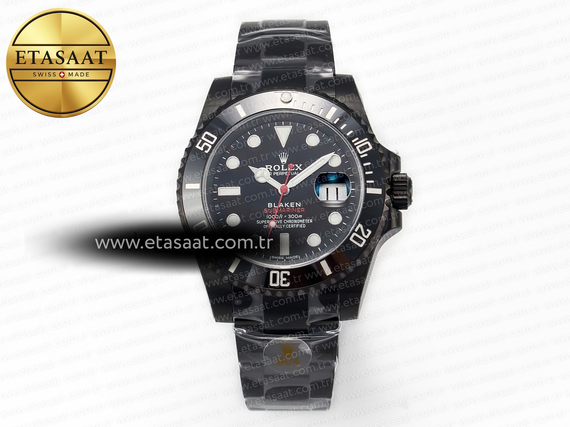 Rolex Blaken Submariner Kırmızı Pvd/Ss Siyah V6F V2 VS3135 Eta Saat - 1:1 Süper Klon Replika Saat Rolex Blaken Submariner Kırmızı Pvd/Ss Siyah V6F V2 VS3135 Eta Saat - 1:1 Süper Klon Replika Saat