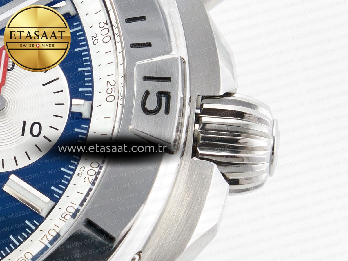 Breitling Chronomat B01 France 42mm SS BLSF 1:1 Best Edition Blue Dial on SS Bracelet A7750 - Görsel 11