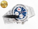 Breitling Chronomat B01 France 42mm SS BLSF 1:1 Best Edition Blue Dial on SS Bracelet A7750 - Görsel 8