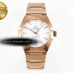Omega Constellation 39MM RG Beyaz Kadran RGA8801 Eta Saat - Görsel 3 - 1:1 Süper Klon Saat