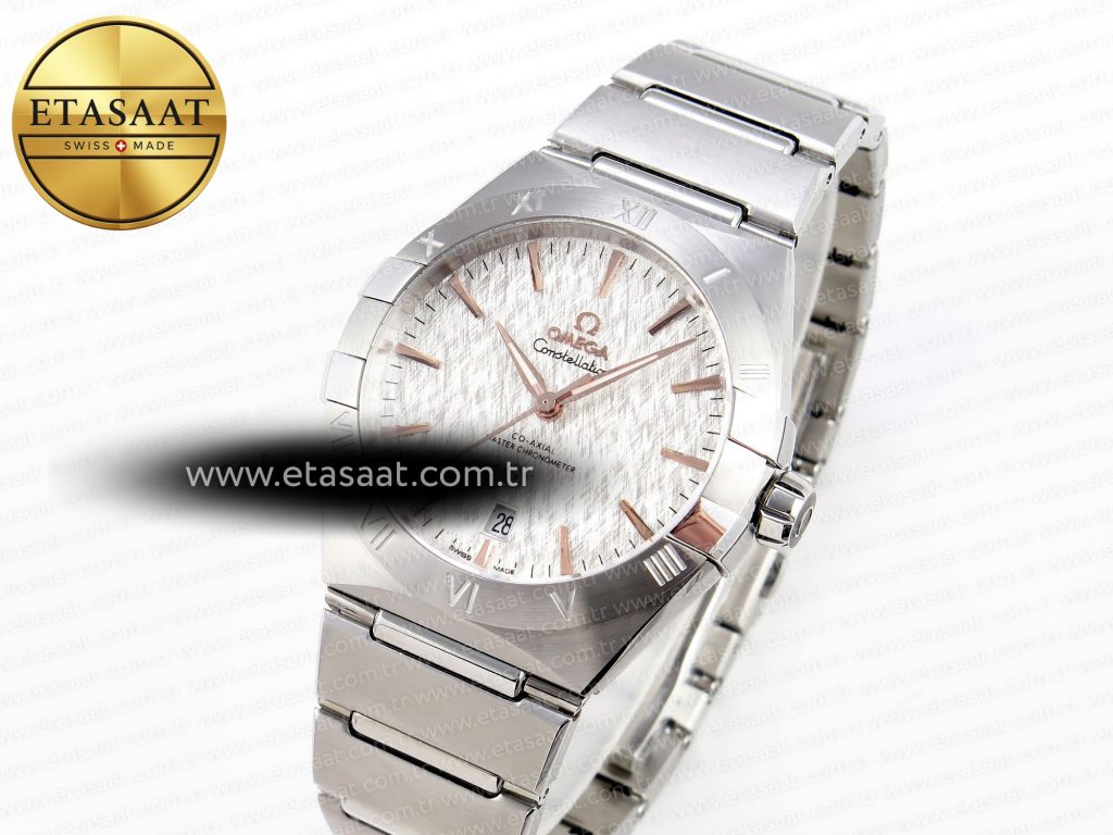 constellation 39mm ss aswf 11 best edition white textured dial on ss bracelet a88002