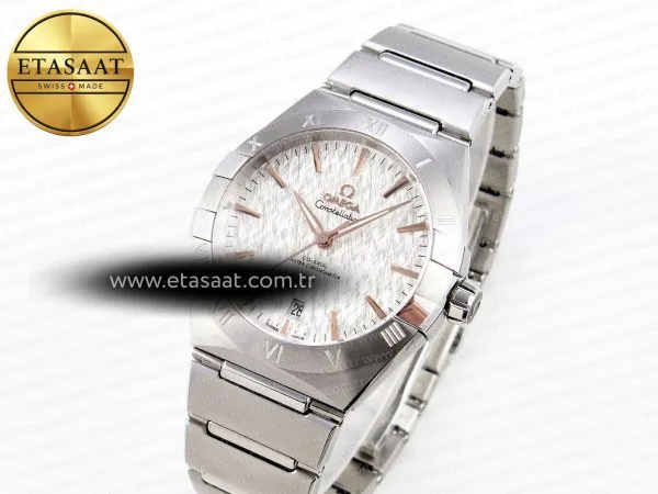 constellation 39mm ss aswf 11 best edition white textured dial on ss bracelet a88002