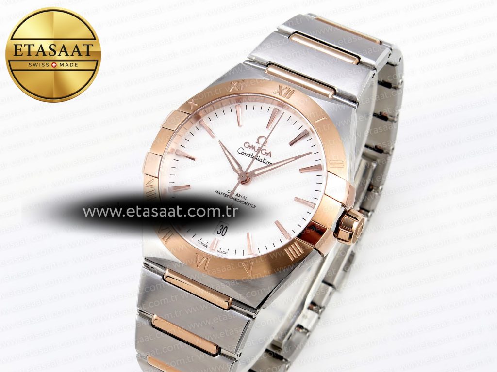 constellation 39mm ss rg aswf 11 best edition white dial on ss rg bracelet a88001