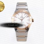 Omega Constellation 39MM Çelik/RG Beyaz Kadran A8800 Eta Saat - Görsel 3 - 1:1 Süper Klon Saat