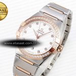 constellation 39mm ss rg diamonds bezel aswf 11 best edition white diamonds dial on ss rg bracelet a88001