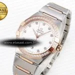 constellation 39mm ss rg diamonds bezel aswf 11 best edition white diamonds dial on ss rg bracelet a88001