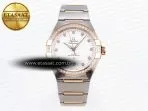 constellation 39mm ss rg diamonds bezel aswf 11 best edition white diamonds dial on ss rg bracelet a88003