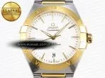 constellation 39mm ss yg aswf 11 best edition white dial on ss yg bracelet a88004