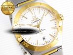 constellation 39mm ss yg aswf 11 best edition white dial on ss yg bracelet a88005