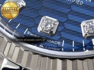 Rolex Datejust 126234 36mm Mavi Kadran Pırlanta Bezel Jubilee Bilezik Clean Factory VR3235 Super Clone ETA – Detay Görünümü 25
