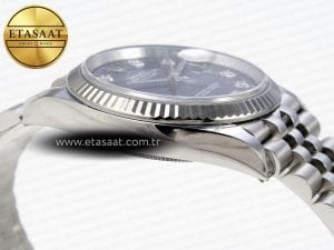 Rolex Datejust 126234 36mm Mavi Kadran Pırlanta Bezel Jubilee Bilezik Clean Factory VR3235 Super Clone ETA – Detay Görünümü 32