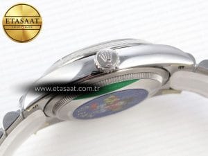Rolex Datejust 126234 36mm Mavi Kadran Pırlanta Bezel Jubilee Bilezik Clean Factory VR3235 Super Clone ETA – Sol Kasa ve Bezel Profili