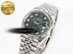 datejust 36 126234 clean 11 best edition 904l steel green leaf diamonds dial on jubilee bracelet vr32351