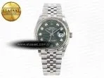 datejust 36 126234 clean 11 best edition 904l steel green leaf diamonds dial on jubilee bracelet vr32353