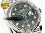 datejust 36 126234 clean 11 best edition 904l steel green leaf diamonds dial on jubilee bracelet vr32356