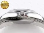 datejust 36 ss 126200 vsf 11 best edition 904l steel gray dial green roman on jubilee bracelet vs323515