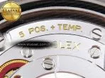 datejust 36 ss 126200 vsf 11 best edition 904l steel gray dial green roman on jubilee bracelet vs323525