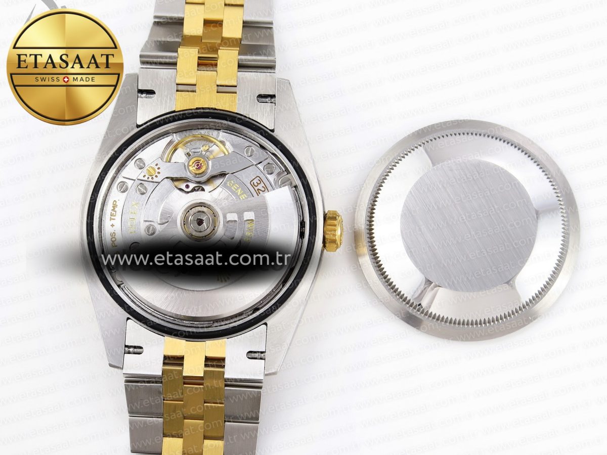 ROLEX DATEJUST STEEL YG TEXTURED DIAMONDS VS3235 - Görsel 16