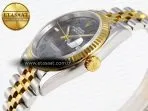 datejust 36 ss rg 126231 vsf 11 best edition 904l steel gray dial green roman marker on jubilee bracelet vs32358