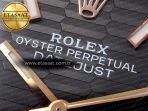 Rolex DateJust 36 SS/RG 126231 Gray Textured Stick Dial on Jubilee Bracelet VS3235 - Görsel 10