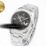 Rolex DateJust 41 126330 904L Best Edition Gray Dial Green Roman on Oyster Bracelet VS3235