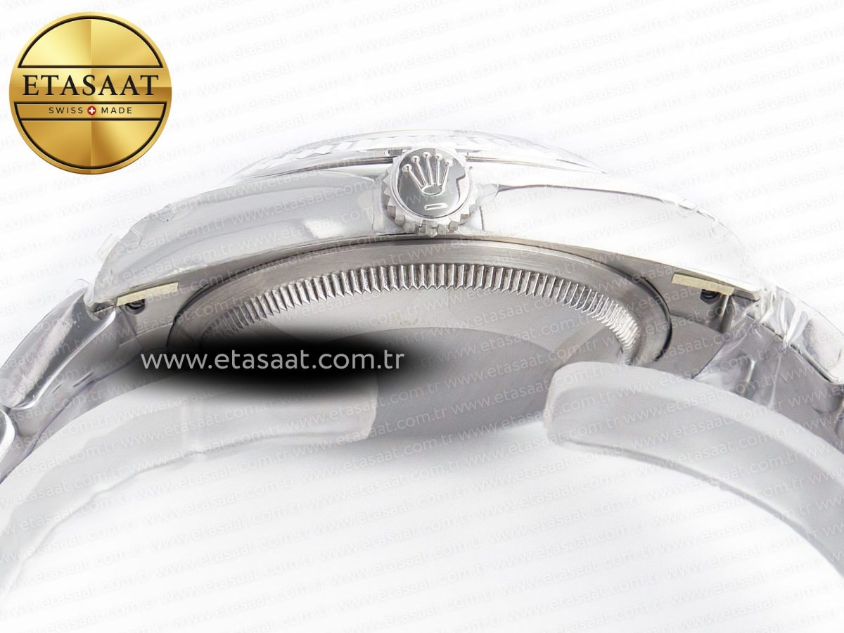 Rolex DateJust 41 126330 904L Best Edition Gray Dial Green Roman on Oyster Bracelet VS3235 - Görsel 15