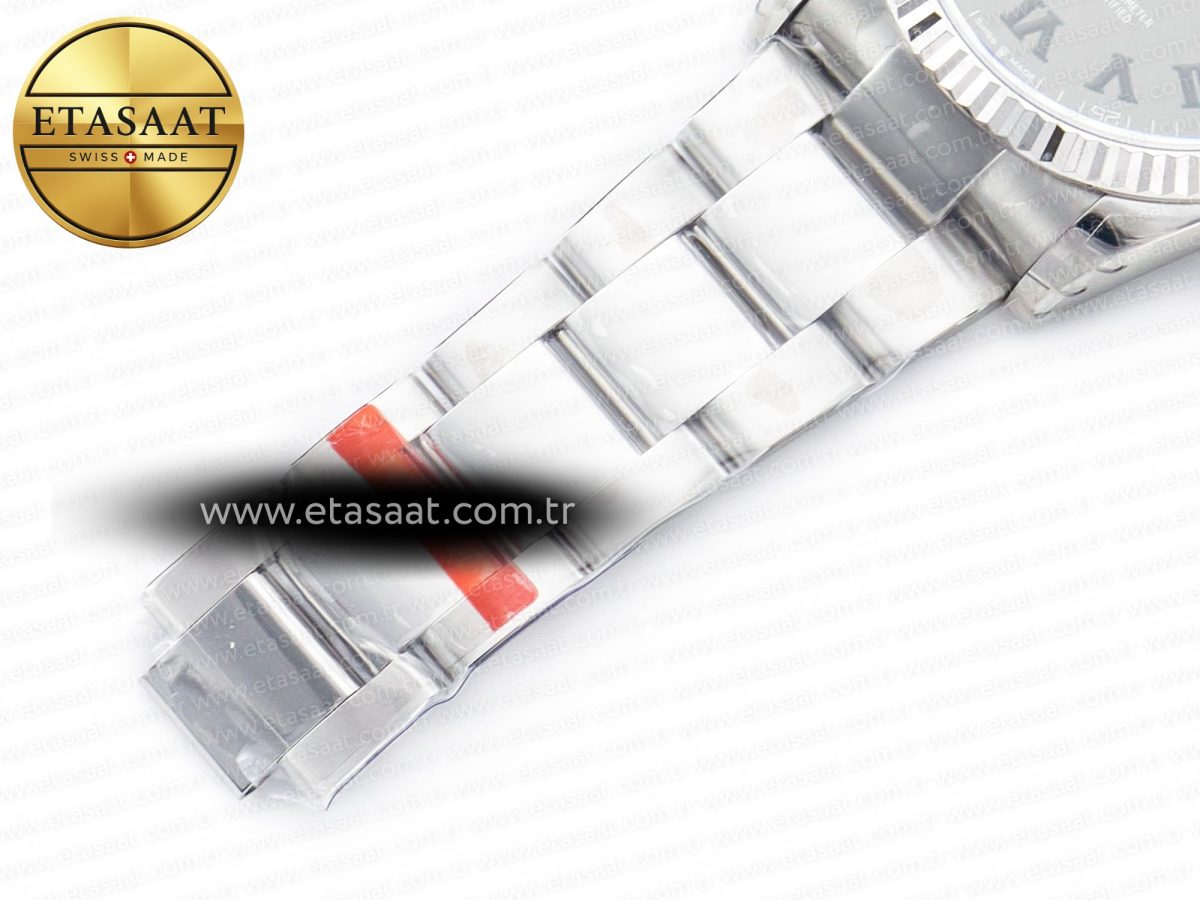 Rolex DateJust 41 126330 904L Best Edition Gray Dial Green Roman on Oyster Bracelet VS3235 - Görsel 26