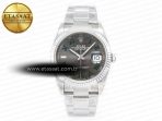 Rolex DateJust 41 126330 904L Best Edition Gray Dial Green Roman on Oyster Bracelet VS3235 - Görsel 3