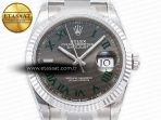 Rolex DateJust 41 126330 904L Best Edition Gray Dial Green Roman on Oyster Bracelet VS3235 - Görsel 4