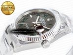 Rolex DateJust 41 126330 904L Best Edition Gray Dial Green Roman on Oyster Bracelet VS3235 - Görsel 6