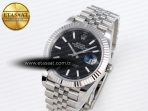 datejust 41mm 126334 904 ss arf 11 best edition black dial sticks markers on jubilee bracelet sh32352