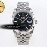 Rolex Datejust 41MM 126334 Siyah Kadran Çizgi İndeks SH3235 Eta Saat - Görsel 3 - 1:1 Süper Klon Saat