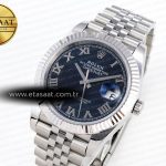 datejust 41mm 126334 904 ss arf 11 best edition blue dial roman markers on jubilee bracelet sh32351