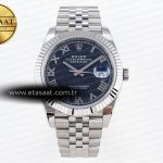 Rolex Datejust 41MM 126334 Mavi Kadran Roma Rakamlı SH3235 Eta Saat - Görsel 3 - 1:1 Süper Klon Saat