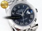 datejust 41mm 126334 904 ss arf 11 best edition blue dial roman markers on jubilee bracelet sh32355