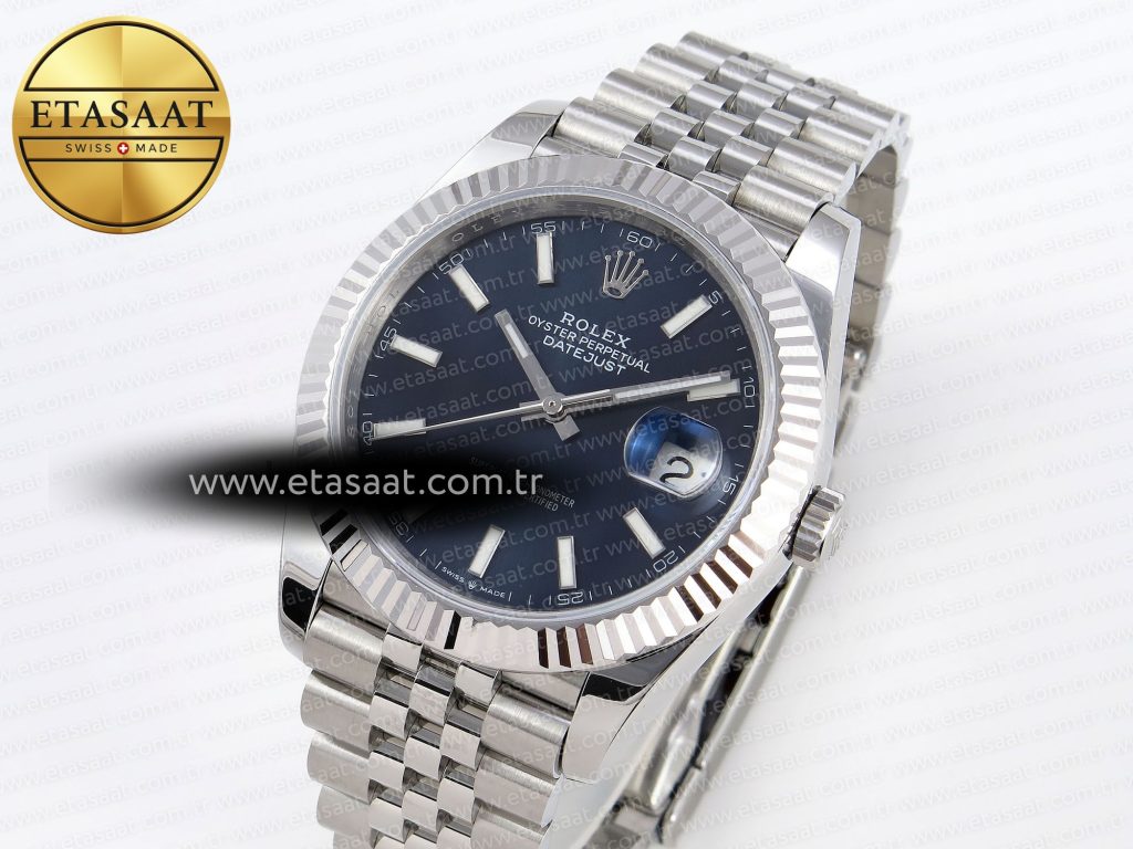 datejust 41mm 126334 904 ss arf 11 best edition blue dial sticks markers on jubilee bracelet sh32352