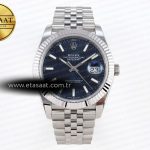 Rolex Datejust 41MM 126334 Mavi Kadran Çizgi İndeks SH3235 Eta Saat - Görsel 3 - 1:1 Süper Klon Saat