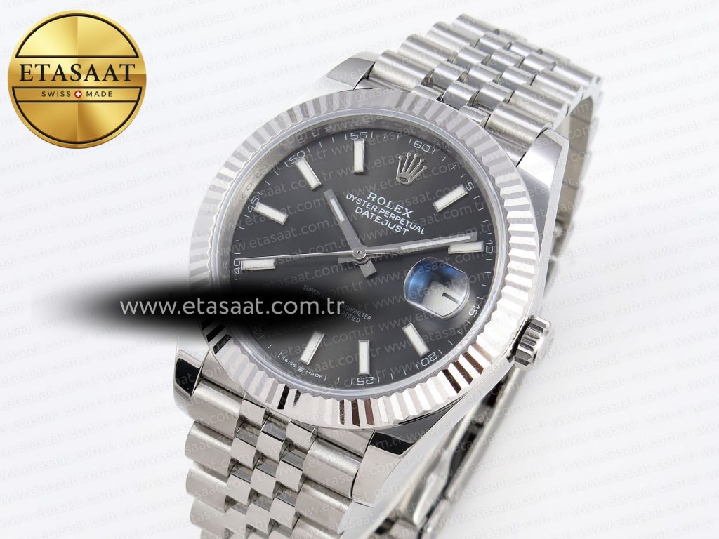 datejust 41mm 126334 904 ss arf 11 best edition gray dial sticks markers on jubilee bracelet sh32351