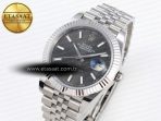 datejust 41mm 126334 904 ss arf 11 best edition gray dial sticks markers on jubilee bracelet sh32351