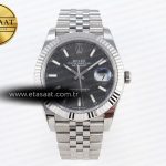 Rolex Datejust 41MM 126334 Gri Kadran Çizgi İndeks SH3235 Eta Saat - Görsel 3 - 1:1 Süper Klon Saat