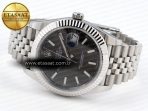 datejust 41mm 126334 904 ss arf 11 best edition gray dial sticks markers on jubilee bracelet sh32357