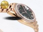 daydate 36mm rg rg pres dia green dial raf a28368
